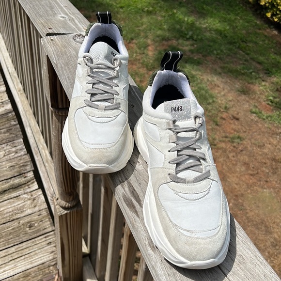 P448 Leather platform sneaker - Picture 2 of 7